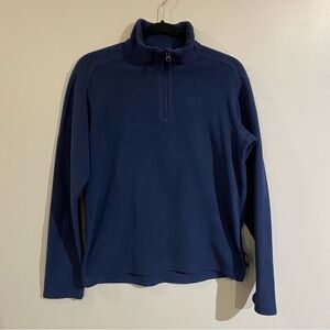 Helly Hansen 1/4 zip pullover baselayer sweater polartec fleece navy